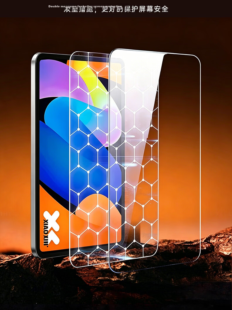 GOLDEN RAY Tempered Glass Screen Protector for Lenovo Xiaoxin Pro GT 11.1-inch Tablet 2.5D Arc Edge HD Full Screen Anti-Fingerprint Explosion-Proof Film 11