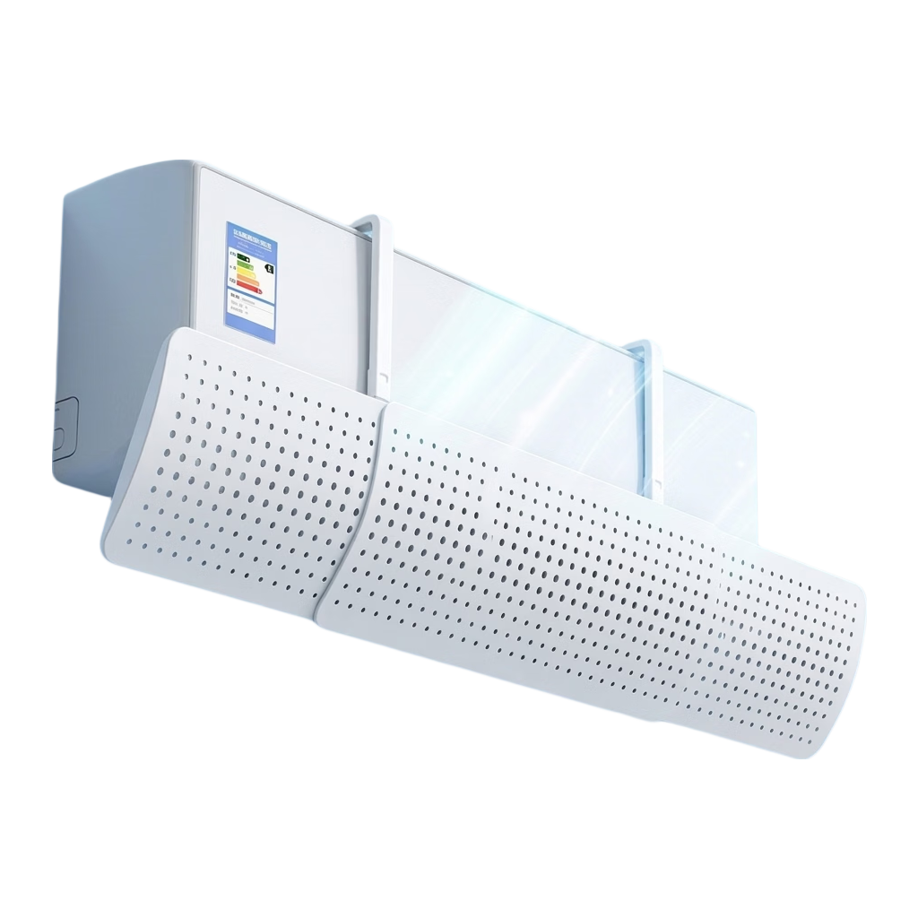Yeebarle Air Conditioner Wind Deflector, Anti-Direct Blowing, Wall-Mounted Windproof Universal No-Drilling Installation Required, Postpartum Care, Baby, Lai Feng Transparent B010