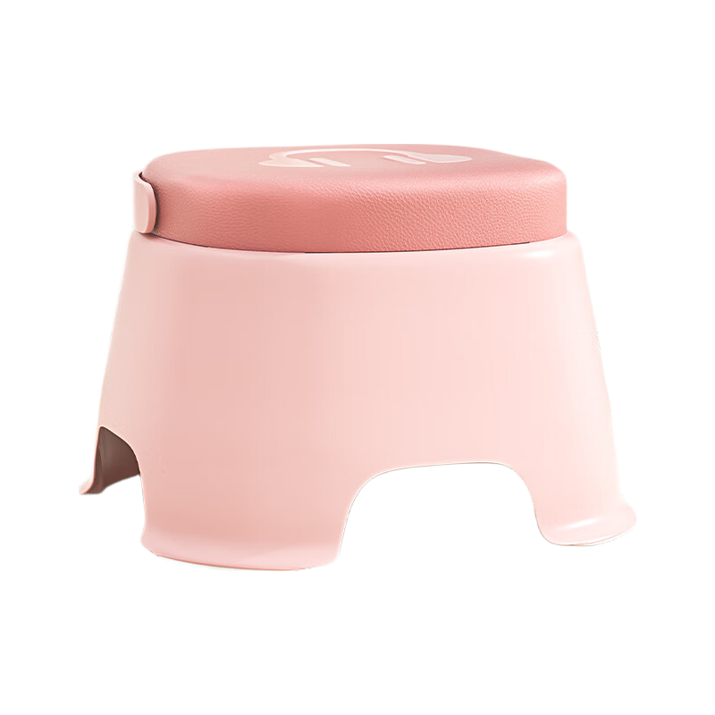 Baicaoyuan Small Stool Low Stool Household Portable Thickened Plastic Living Room Bench Children's Bathroom Shower Stool Toilet Footrest