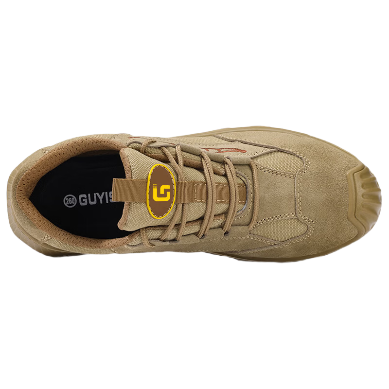 GUYISA Safety Shoes for Men, Breathable, Insulated 10KV, Electrician Anti-Smashing Anti-Puncture Lightweight Work Site Shoes 0225S Size 40