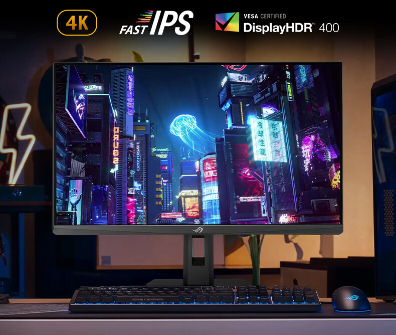 ASUS ROG XG27AQDMGR, 27-Inch 2K Gaming Monitor, 240Hz Display, OLED, 0.03ms Response Time, HDR400, G-SYNC, HDMI2.1 Monitor 3