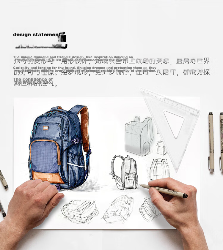 KALA·Y Large Capacity Lightweight Ergonomic Backpack for Middle and High School Students Unisex Stylish School Bag 3