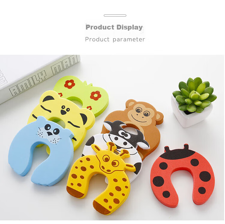 Mili Cartoon Anti-Pinch Door Stopper Door Gap Strip Door Blocker Anti-Collision Door Guard Safety Door Wedge for Children 14