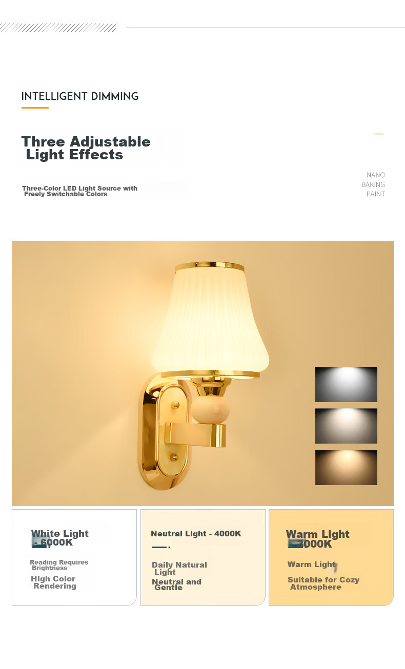 Dengling White Wall Lamp Modern Minimalist Creative LED Wall Light for Bedroom Living Room Background Wall Stairway Corridor Balcony 5