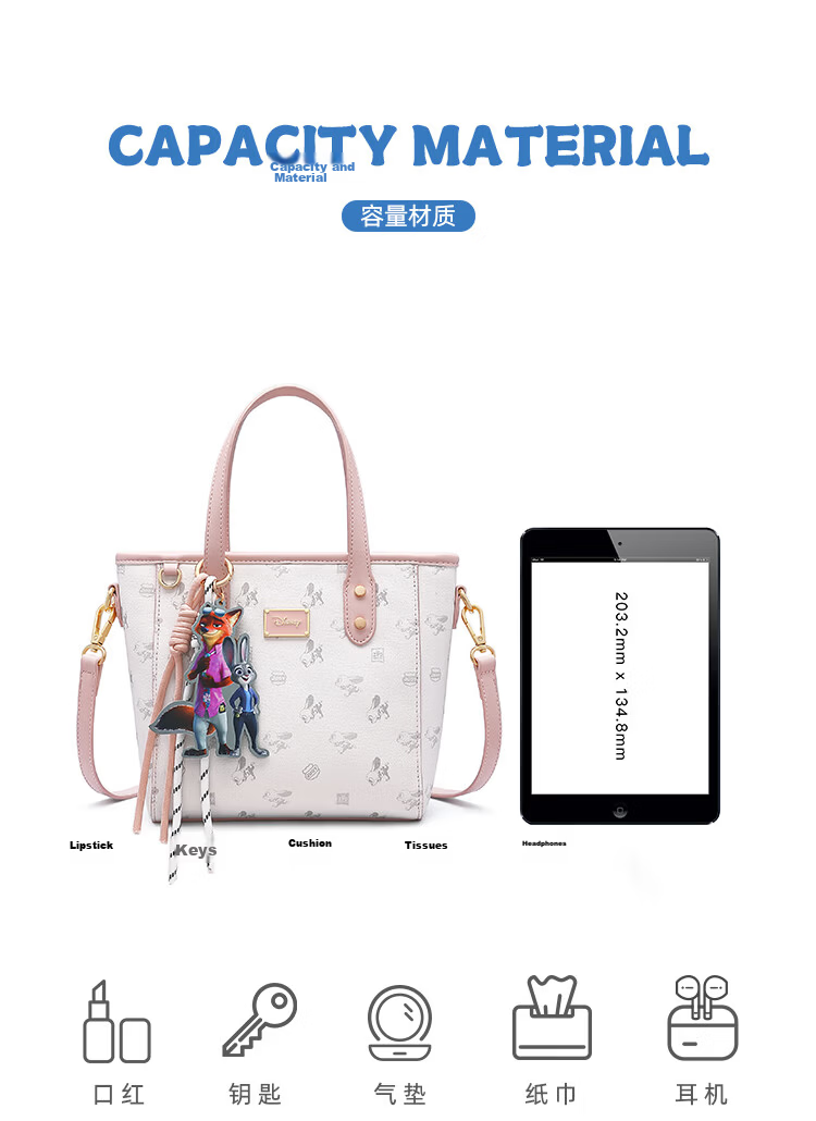 Disney Large Capacity Tote Bag Women's Luxury Lightweight Crossbody Shoulder Bag Ultra-Light Birthday Gift Brand for Girlfriend Wife 4