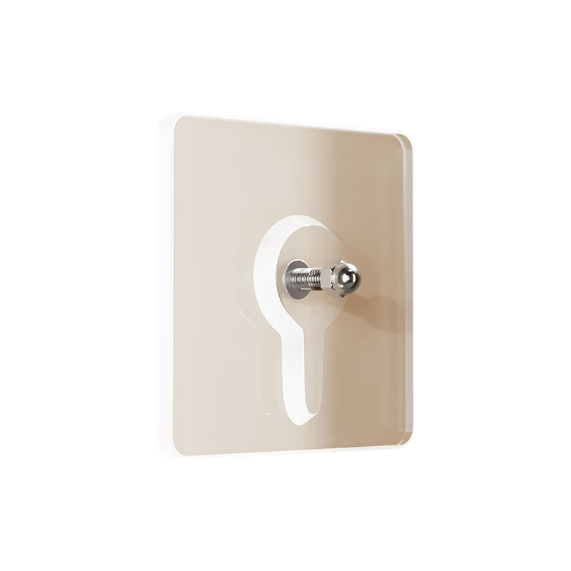 Baicaoyuan No-Drill Wall Hooks Strong Adhesive Screw-Free Picture Frame Mounting Hooks Large Size 10 Pieces