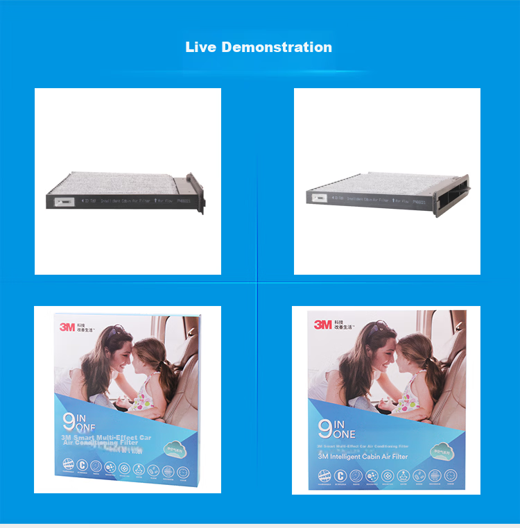 3M Smart Multi-Effect Air Conditioner Filter PN66021 for Nissan Sylphy/Yida/Livina/Junyi/Qida NV200 5