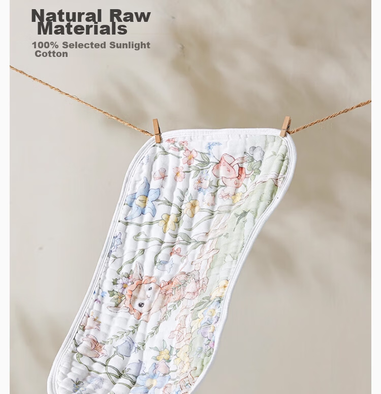 BUBBLE TREE 0-3 Months Baby Pillow Flat Pillow 12-Layer Pure Cotton Gauze Newborn Sweat-Absorbing Breathable Pillow 12