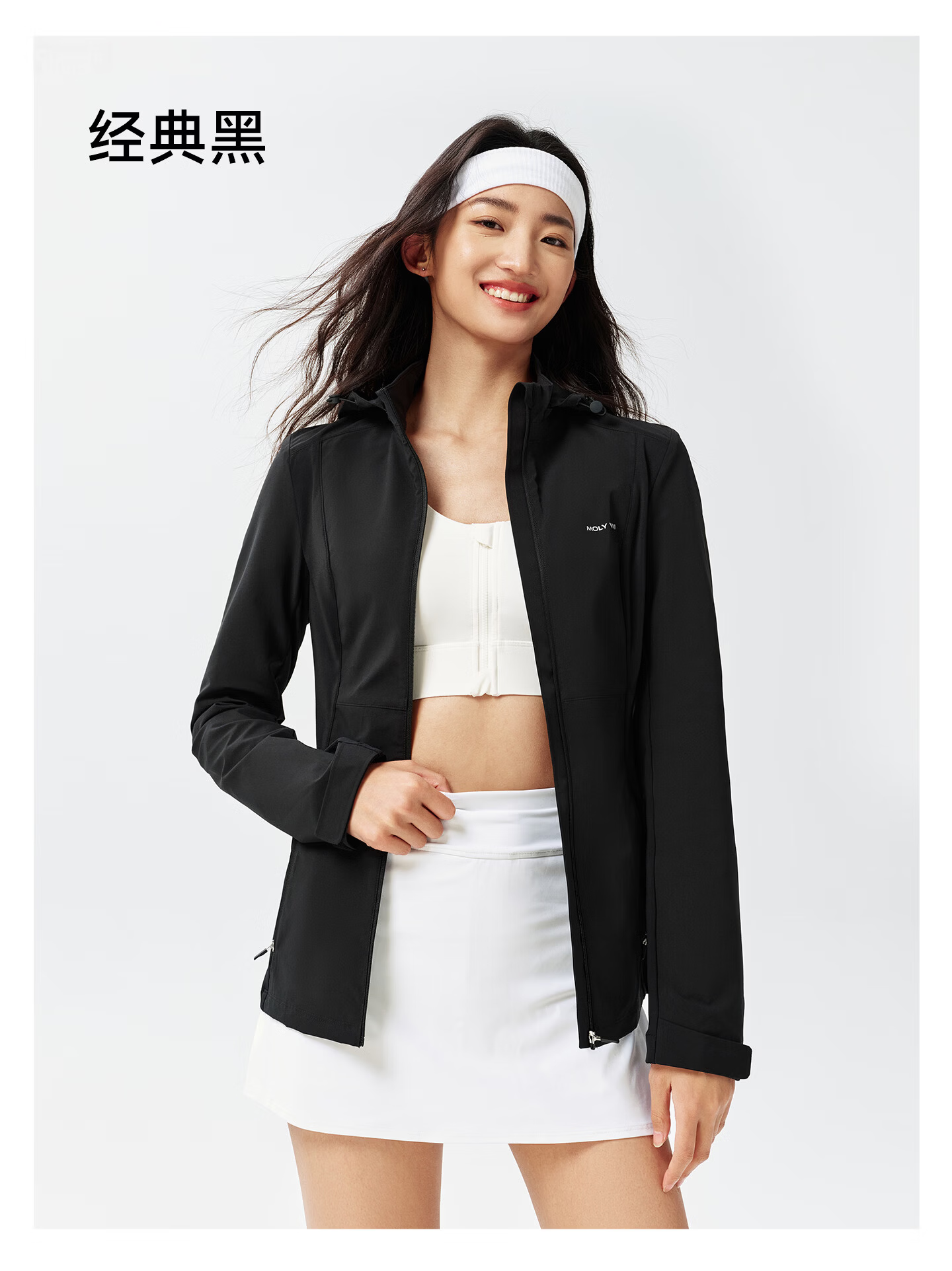 MOLY VIVI [Same As Pangdonglai] Lightweight Wind Basic Slim Sun Protection Jacket for Women, Summer Sun Protection Coat, Magic Vivy 36