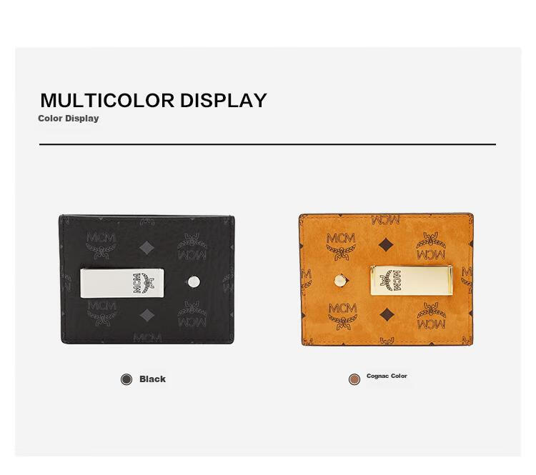 MCM [Limited Time 20% Off] [Gift Box Edition], Visetos Mini Card Holder, Exquisite And Practical, Black 4