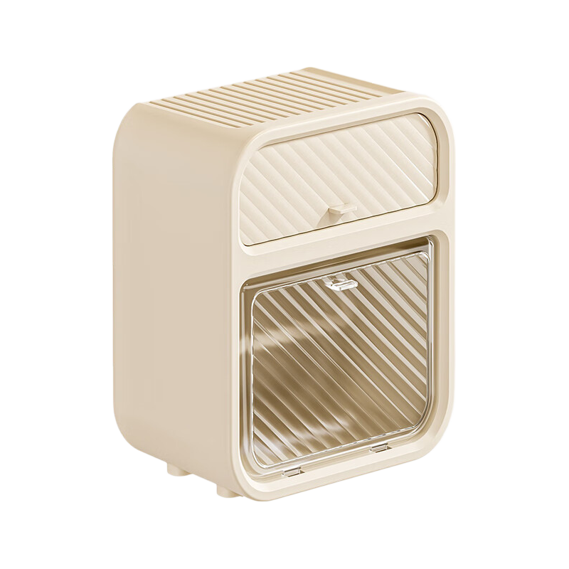 Baizi Bathroom No-Drill Storage Rack Toilet Paper Holder Face Towel Storage Box Wall-Mounted Tissue Box Napkin Roll Holder Rack