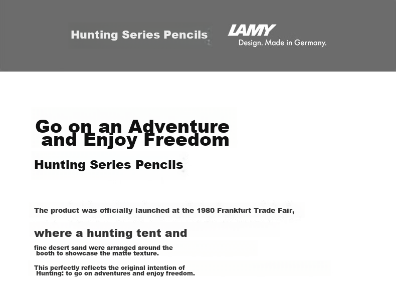LAMY Germany Imported Safari Mechanical Pencil Red Hunting Series Daily Writing Pen Bulk Custom Gift Multi-Color Options for Elementary Students Children Practice Writing 2