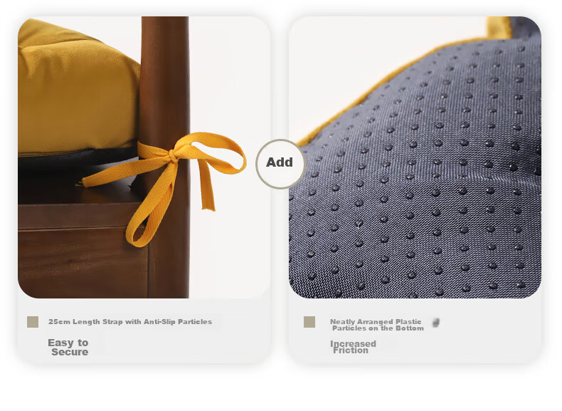 Ailute Office Seat Cushion Chair Pad Non-Slip Breathable Soft Cushion for Long Sitting All-Season Universal Stool Seat Dining Chair Cushion 14