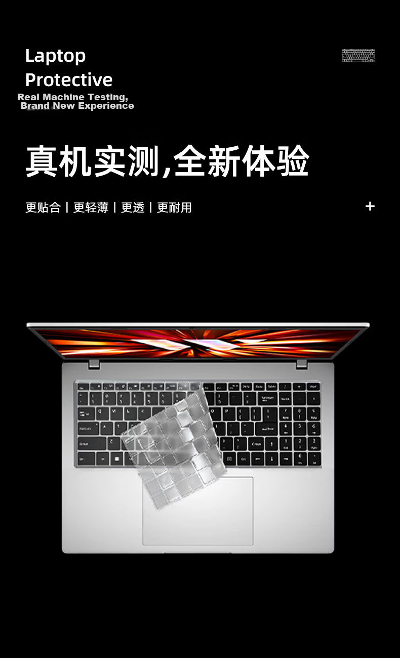 Jiasu Keyboard Protector for ASUS ROG Strix G16/G Pro 16 (2024/2023 Models), 16-Inch Laptop High Transparency Protective Film (Not Compatible with New Models) 1