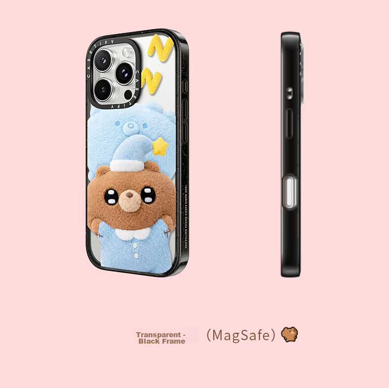 CASETIFY Balabboom Series I Love You Black Transparent MagSafe Case for iPhone 17 Pro Max 8