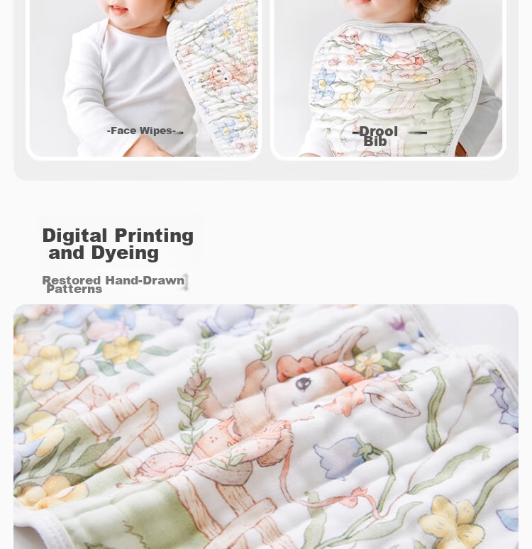 BUBBLE TREE 0-3 Months Baby Pillow Flat Pillow 12-Layer Pure Cotton Gauze Newborn Sweat-Absorbing Breathable Pillow 18