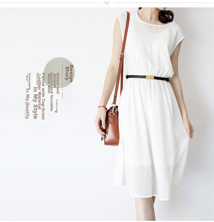 Viney Women's Genuine Leather Belt Simple Versatile Luxury Slim Fashion Decorative Waistband Skirt Belt Birthday Gift 2