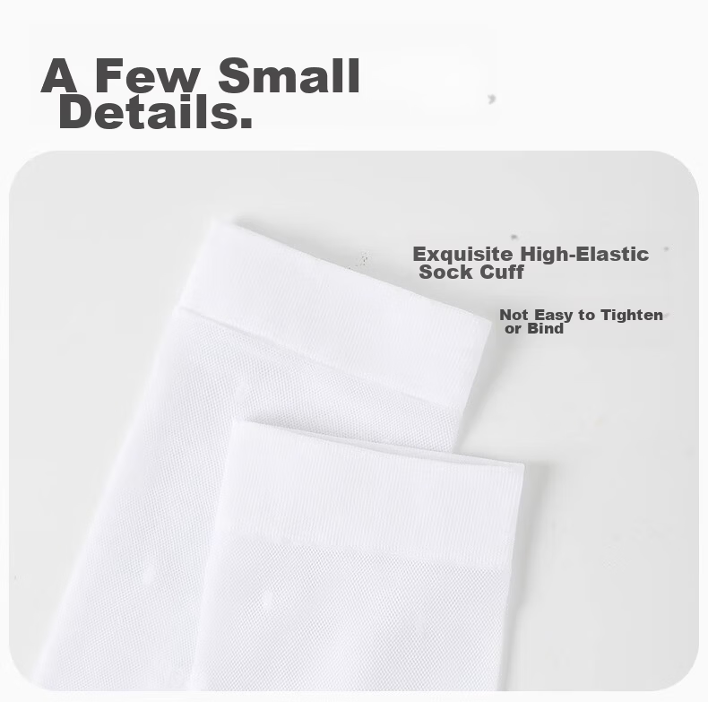 Bingxue Kapok Children's Long Tube Socks Girls Summer Ultra-Thin Breathable Mesh Over-the-Knee Anti-Mosquito Socks for Older Kids 10