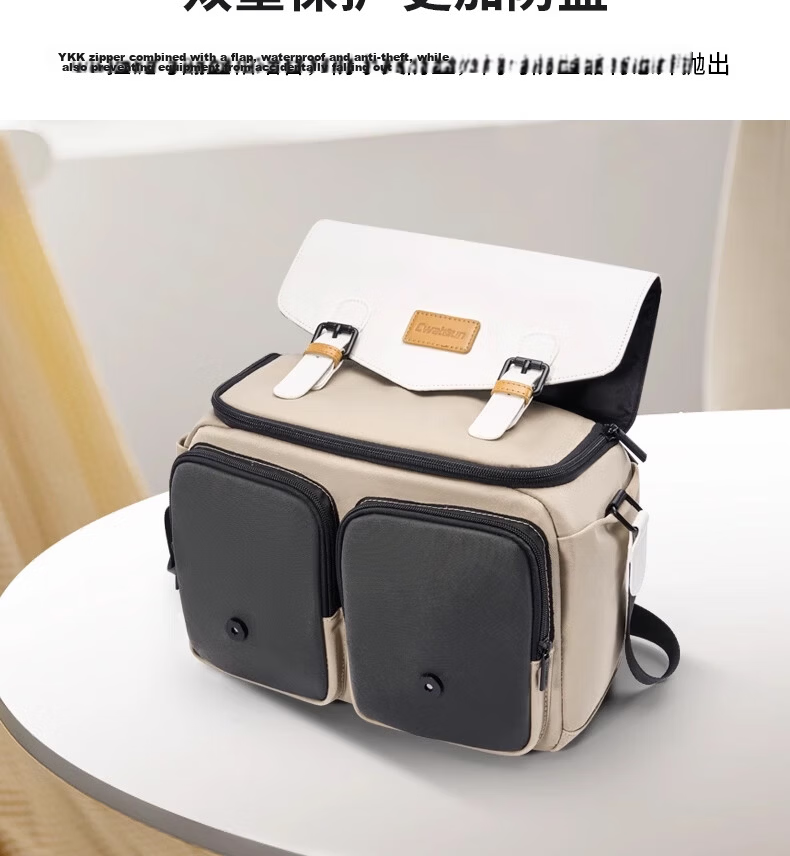 CWATCUN Shoulder Camera Bag, Japanese-Style Portable Casual Mirrorless And DSLR Camera Bag, Professional Crossbody Bag Suitable for Fuji, Canon, Sony, Nikon Camera Bags 10