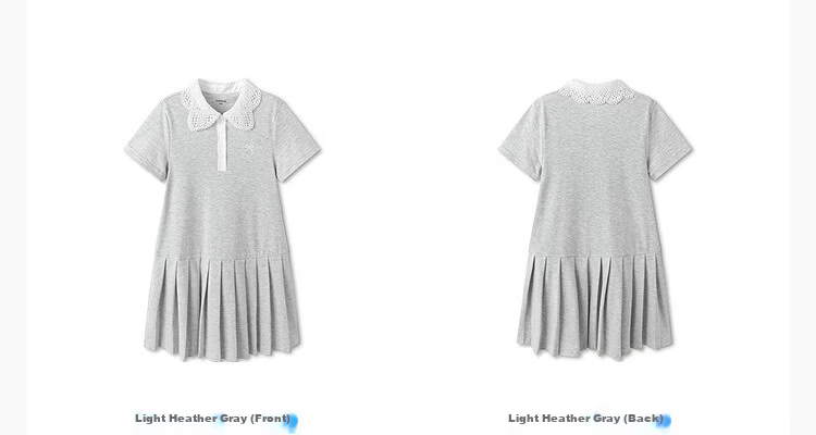 Balabala Girls Dress Children's Dress 2026 Summer Big Kids Academy A-line POLO Dress Sweet 14