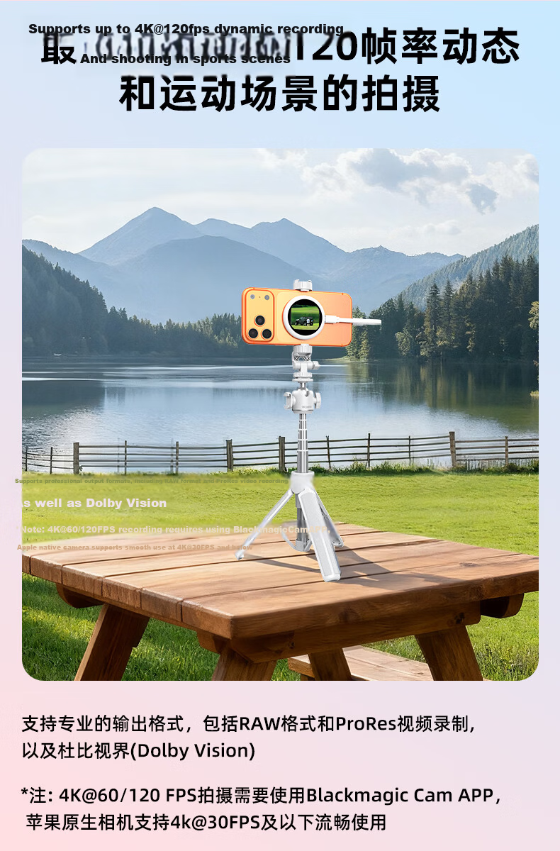Wonew Colorful Snail Phone Selfie Screen Mirroring Device Fun Photo Adapter for iPhone 17 Apple Rear Camera Magnetic Display Screen HD Selfie Projector 4