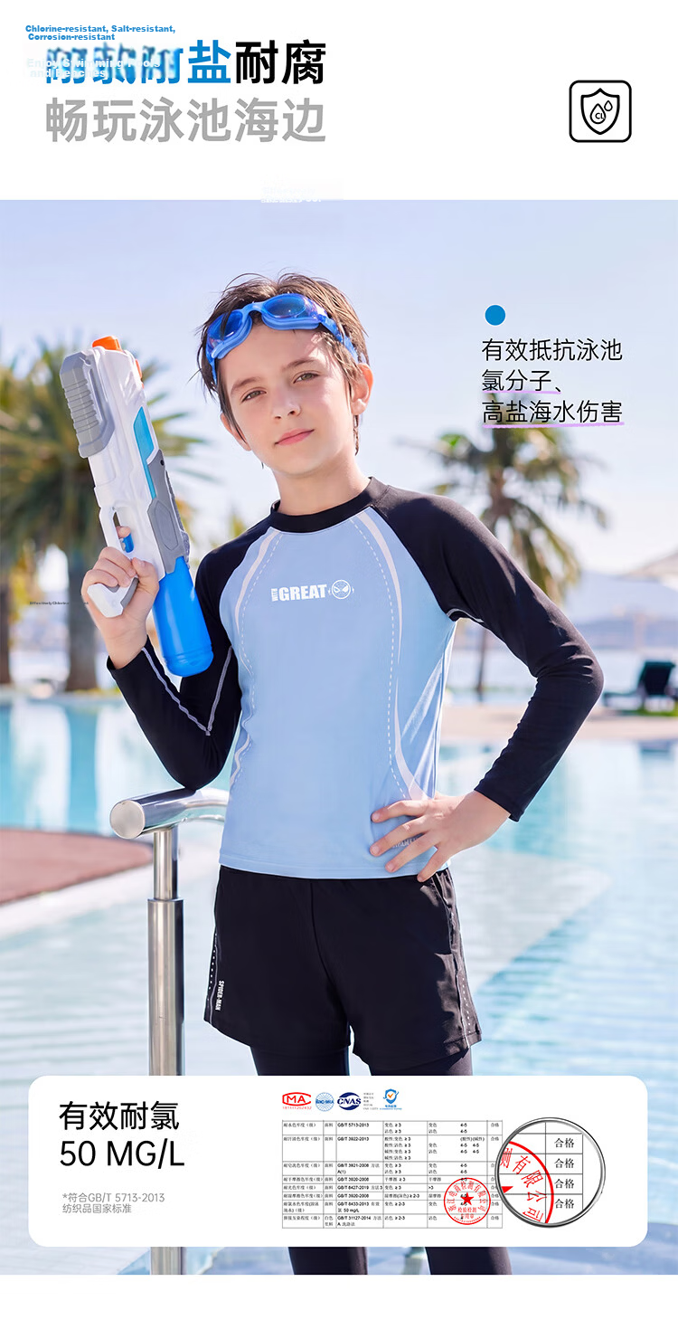 Disney Kids Boys Long Sleeve Rash Guard Swimwear Set D36631S2F Blue Spiderman Size 120 9