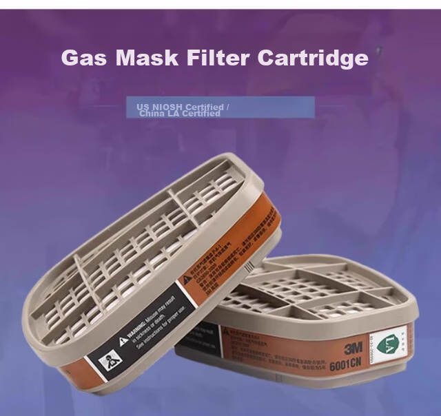 3M Gas Mask Accessory 6003CN Organic Vapor Cartridge, 2 Pack 1