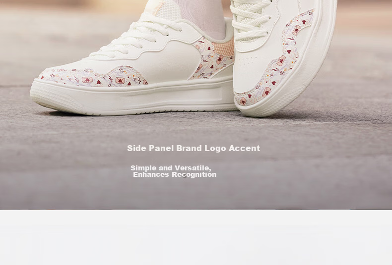 361° Women's Sports Shoes Summer Thin White Shoes Thick Sole Casual Sneakers 682616604F-3 14