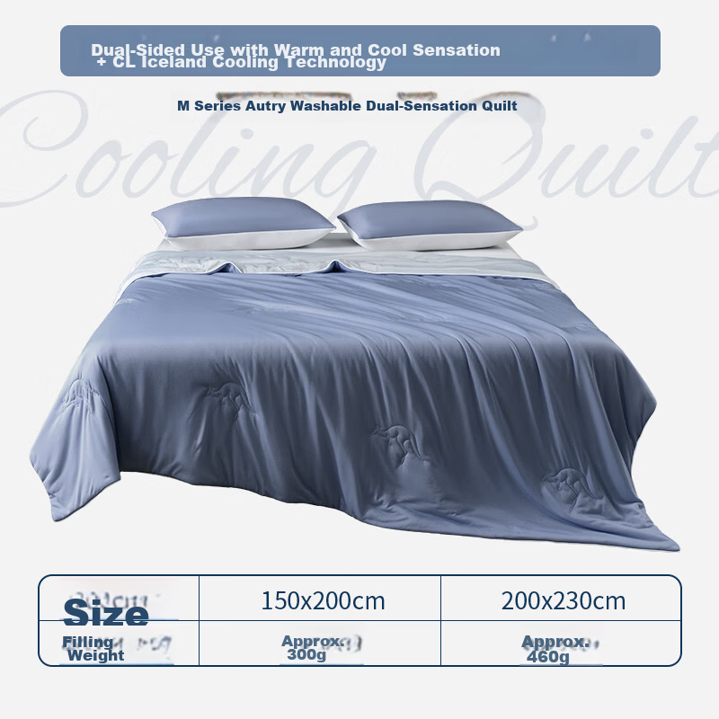 AusGolden Autley 7A Antibacterial Tencel Fiber Summer Quilt Baby-Grade Washable Machine Washable Dual-Sense Quilt 200*230cm