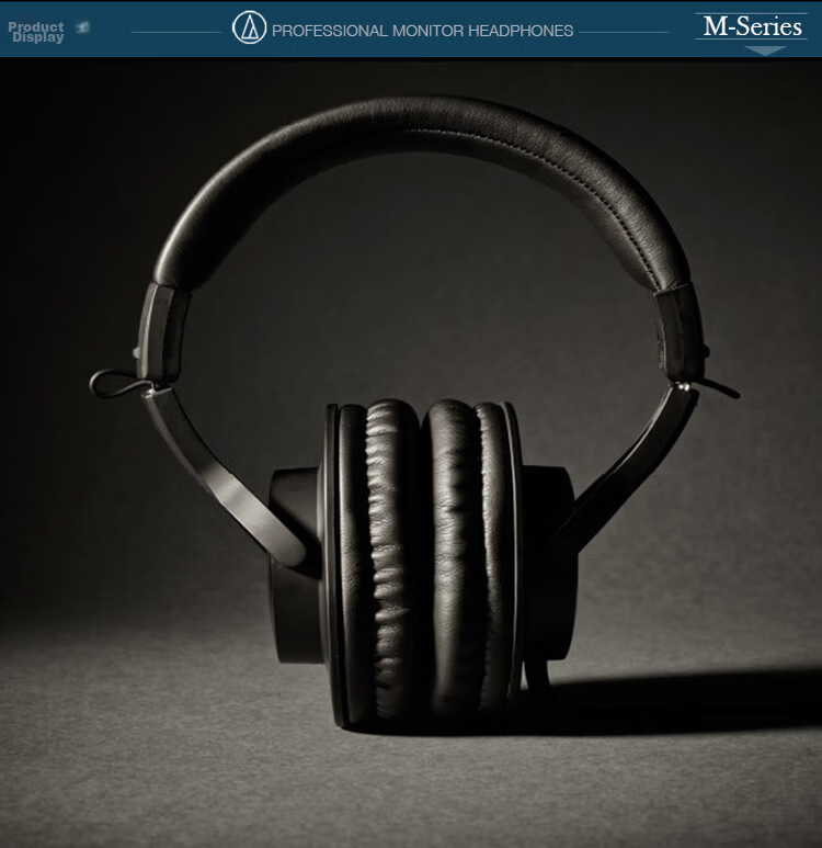 Audio-Technica ATH-M20x Entry-Level Professional Monitor Over-Ear Headphones for Live Streaming, Music Editing, Audiobooks, Holiday Gift 8