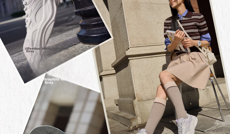 361° Women's Sports Shoes Summer Breathable Thick Sole Commuter Casual Retro Dad Sneakers 682616781-1 5