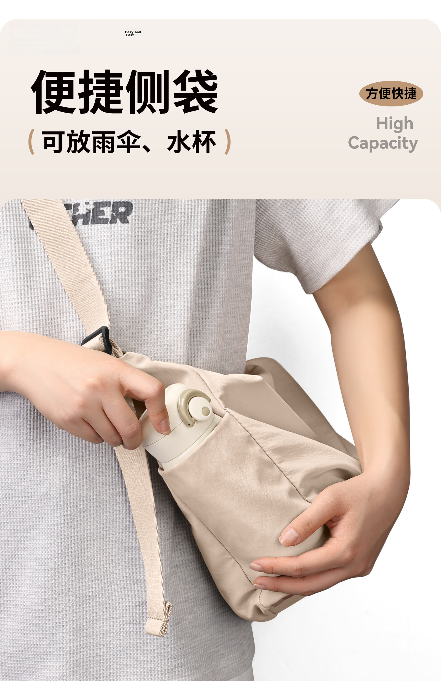 POLO Women's Large Capacity Shoulder Bag Crossbody Bag 10.9-inch iPad Bag Multi-compartment Phone Bag Sports Crossbody Bag 5