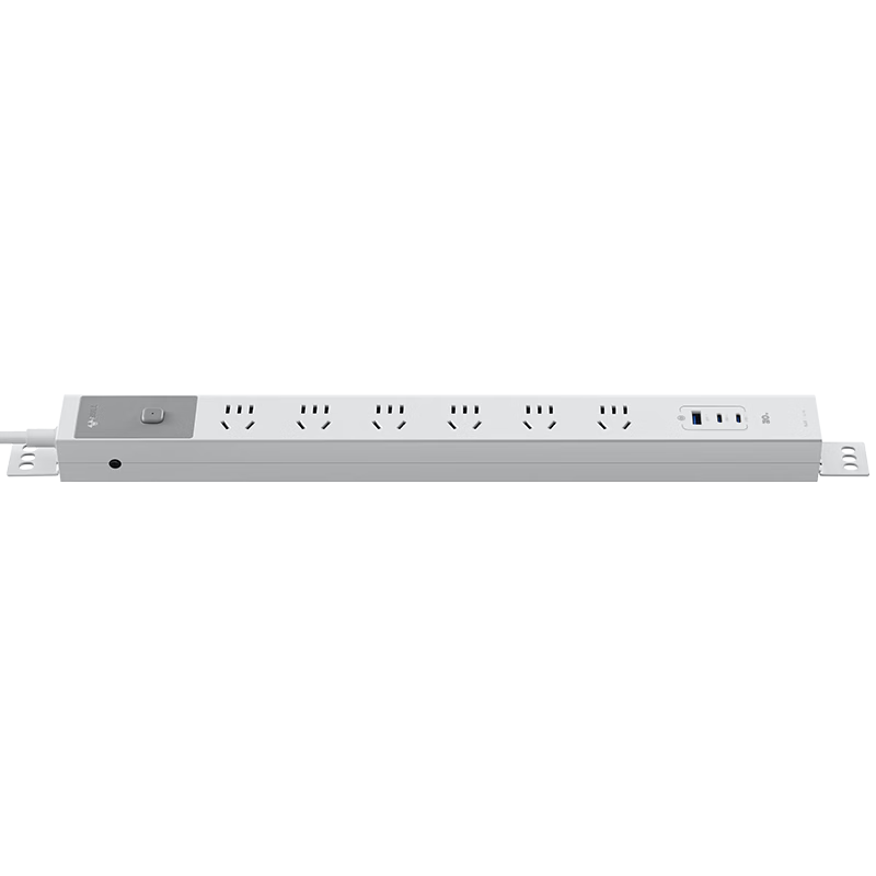 BULL 20W Fast Charging PDU Desktop Overload Protection Under-Desk Gaming Cabinet Socket/power Strip/extension Cord/surge Protector, Master Switch 6 Outlets + USB, 1.8 Meter Specificatio