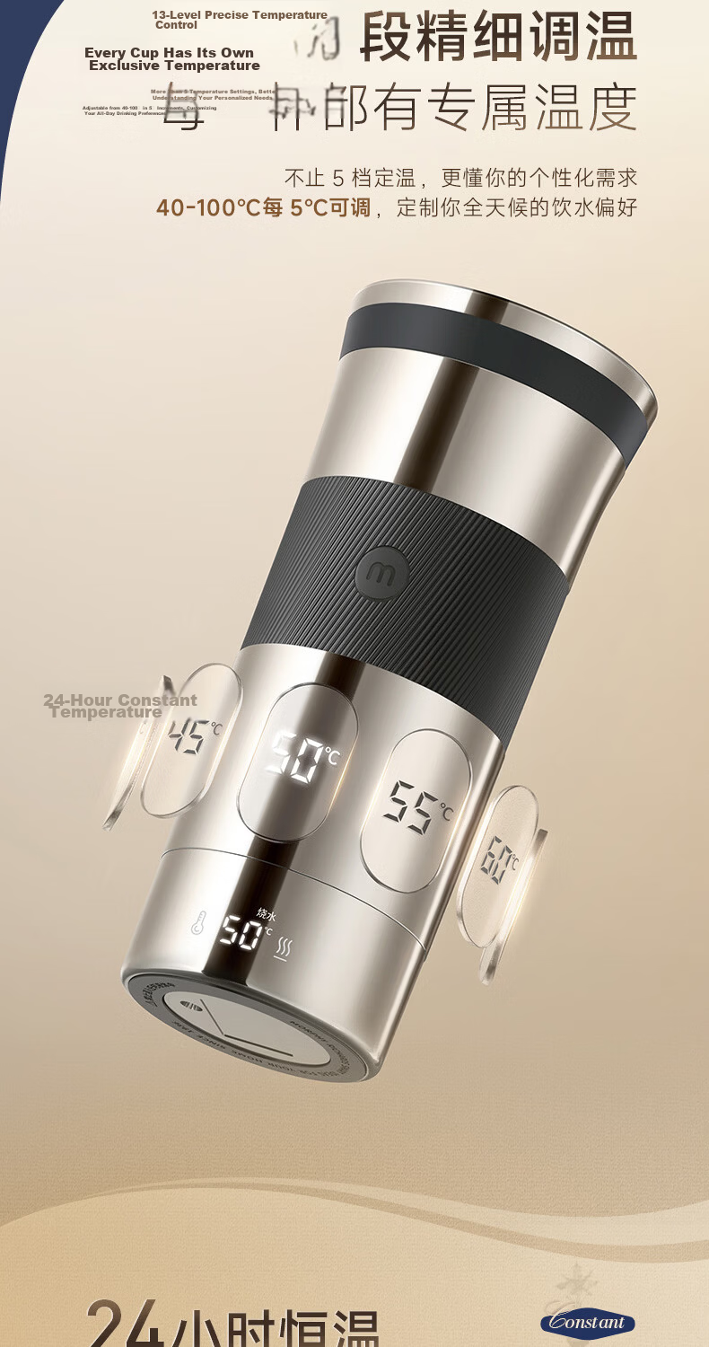 Morphyrichards 26th Anniversary Portable Electric Kettle 316L Stainless Steel Travel Water Heater Insulated Automatic Temperature Control Kettle MR6068 8
