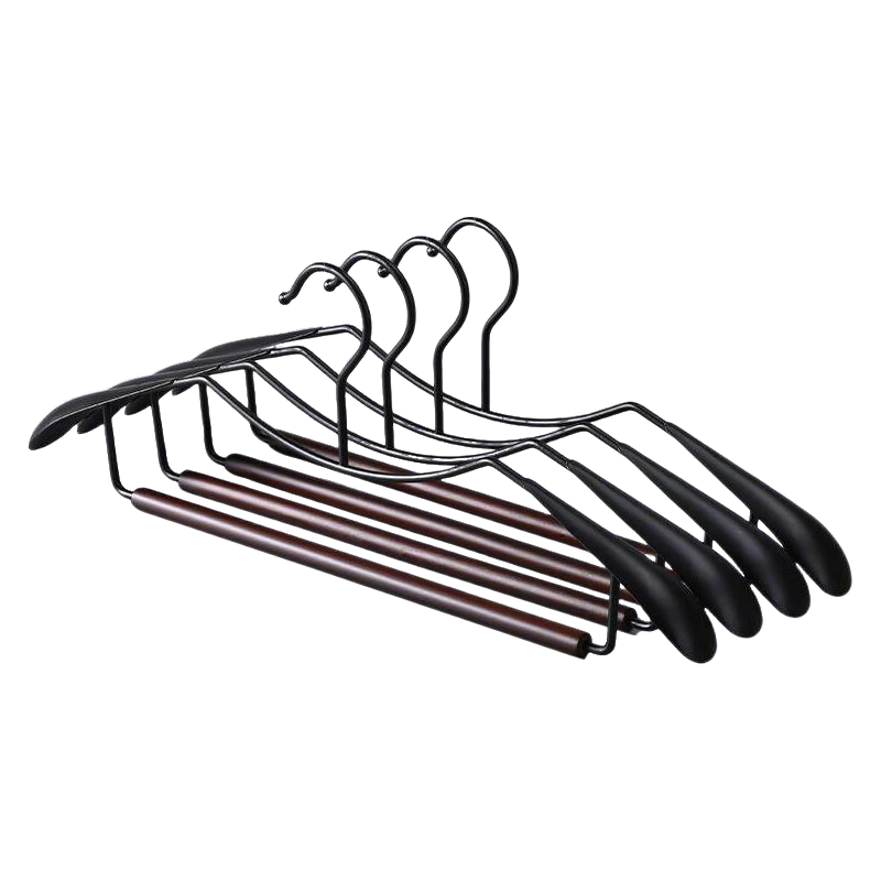 Jingxun Short Neck Hanger, Home Use Clothes Hanger, Non-Slip, Seamless, Wooden, Luxurious, High-End Clothes Rack, Wardrobe Storage, Premium Hanger