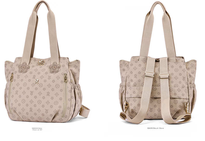 MONTAGUT Women's Large Capacity Tote Bag Luxury Crossbody Shoulder Bag Holiday Gift Khaki 7