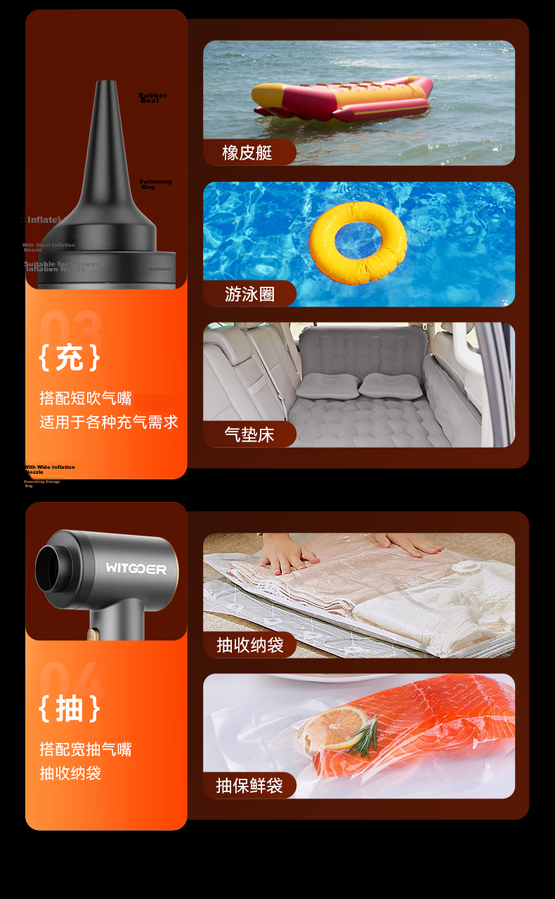 Zhiguozhe Handheld Car Vacuum Cleaner Portable Wireless High-Power Brushless Small Desktop Home Dual-Use Pet Hair Remover 26