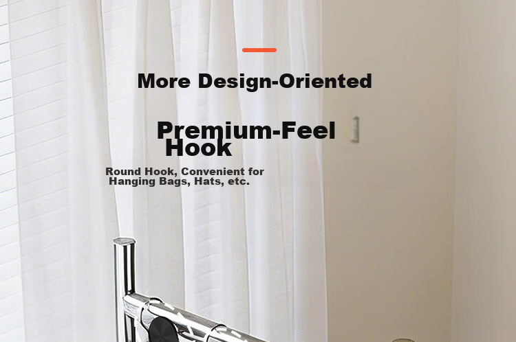 Yicai Nianhua 100CM Floor Standing Clothes Rack Bedroom Living Room Dormitory Coat Rack Storage Rack Simple Home Hat Rack Drying Rack 18