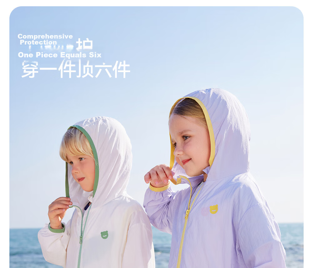 Betis Kids Lightweight Summer Sunscreen Jacket UV Protection Breathable Cooling Sunshade Coat for Boys and Girls Baby Skin Jacket 20
