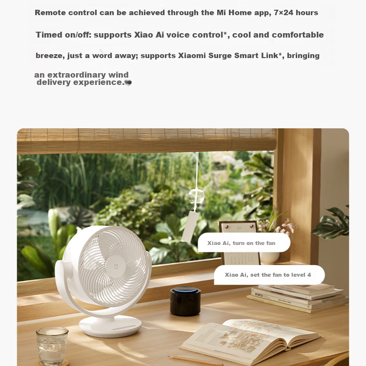 Mijia Xiaomi Mini Handheld Fan DC Inverter Outdoor Portable Neck Hanging Dormitory Rechargeable Fan 40H Long Battery Life 100-Speed Adjustable 16