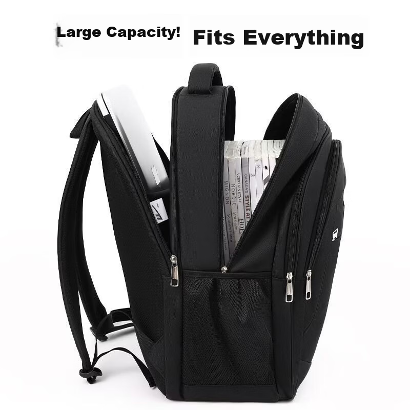 Warrior Large Capacity Men's Backpack Student School Bag Commuter Casual Business Travel 17.3-inch Laptop Bag 9