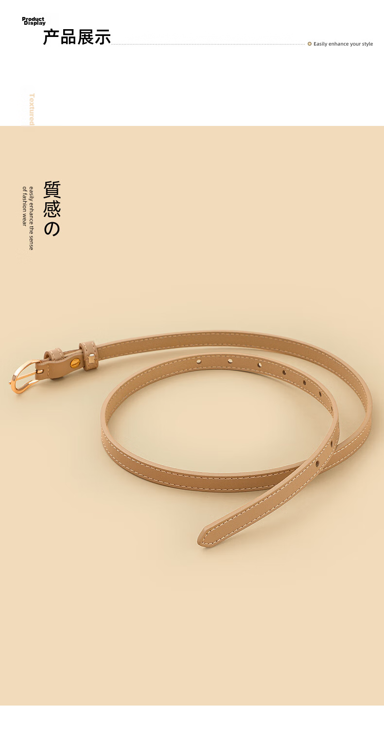 Viney Women's Genuine Leather Pin Buckle Belt Simple Versatile Casual Fashion Waistband Luxury Birthday Gift 4