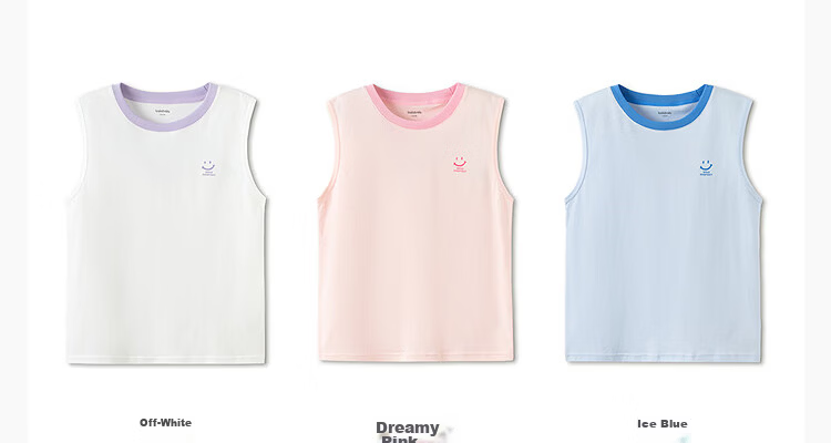 Balabala [balaOne] Children's Vest Unisex Baby Sleeveless Innerwear Top for Kids 15