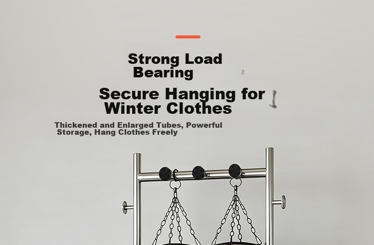 Yicai Nianhua 100CM Floor Standing Clothes Rack Bedroom Living Room Dormitory Coat Rack Storage Rack Simple Home Hat Rack Drying Rack 9