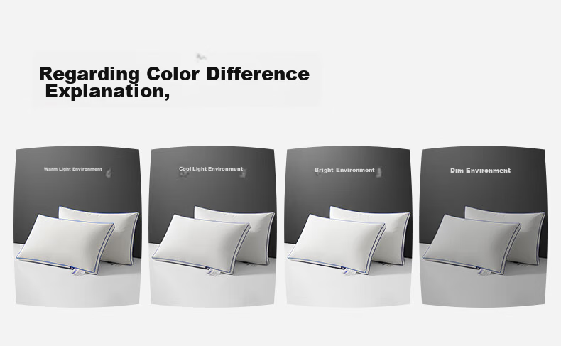 HLA Fiber Pillow Core Home Set of 2 Hotel Neck Support Pillows Adult Sleeping Special 3D Low Pillow 48*74cm 13