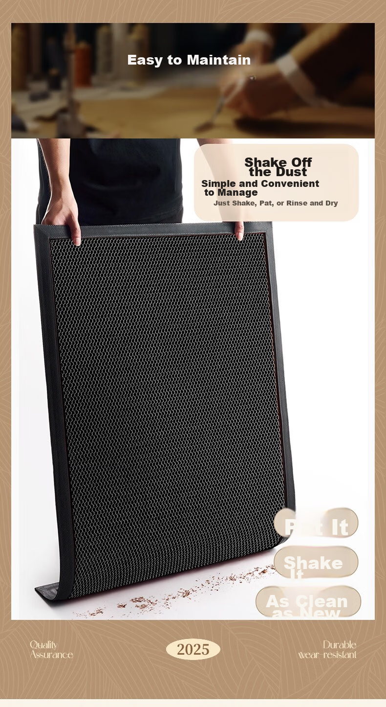 Luoyoute Entrance Door Mat Villa Door Mat Elastic Mesh High-End Non-Slip Dirt-Resistant Wash-Free Door Carpet 12