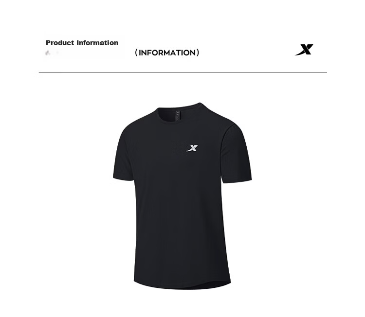XTEP Men's Sports Short-Sleeve T-Shirt, Lightweight Summer Quick-Dry Moisture-Wicking Breathable Fitness Running Training Top 16