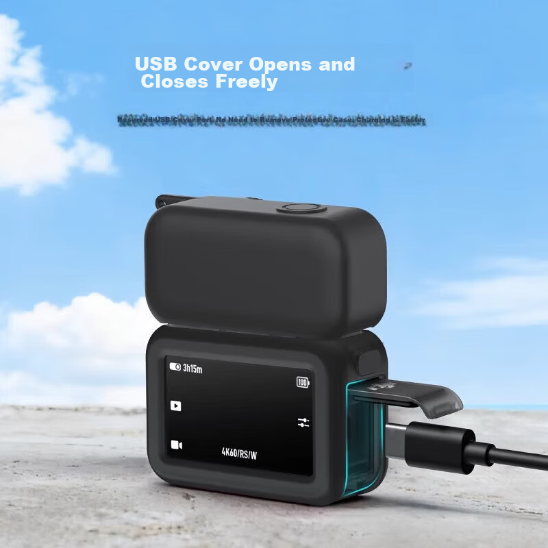 Smorss Silicone Protective Case Cover for DJI Osmo Nano Thumb Camera Accessories Soft Gray 2