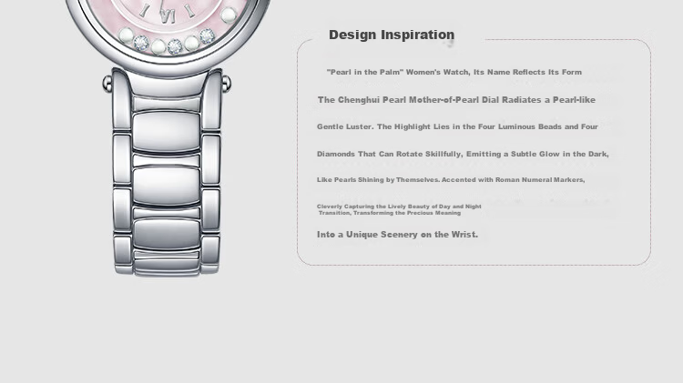 Caloric King Palm Pearl Elegant Fashion Simple Steel Band Women's Quartz Watch Birthday Gift for Girlfriend 3