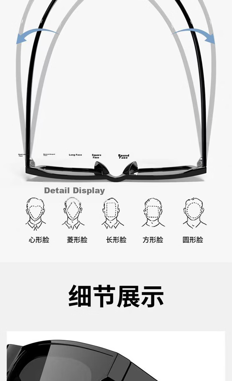 Liangshihui Prescription Sunglasses Polarized Driving Glasses for Men and Women - 200 Degree Myopia 8